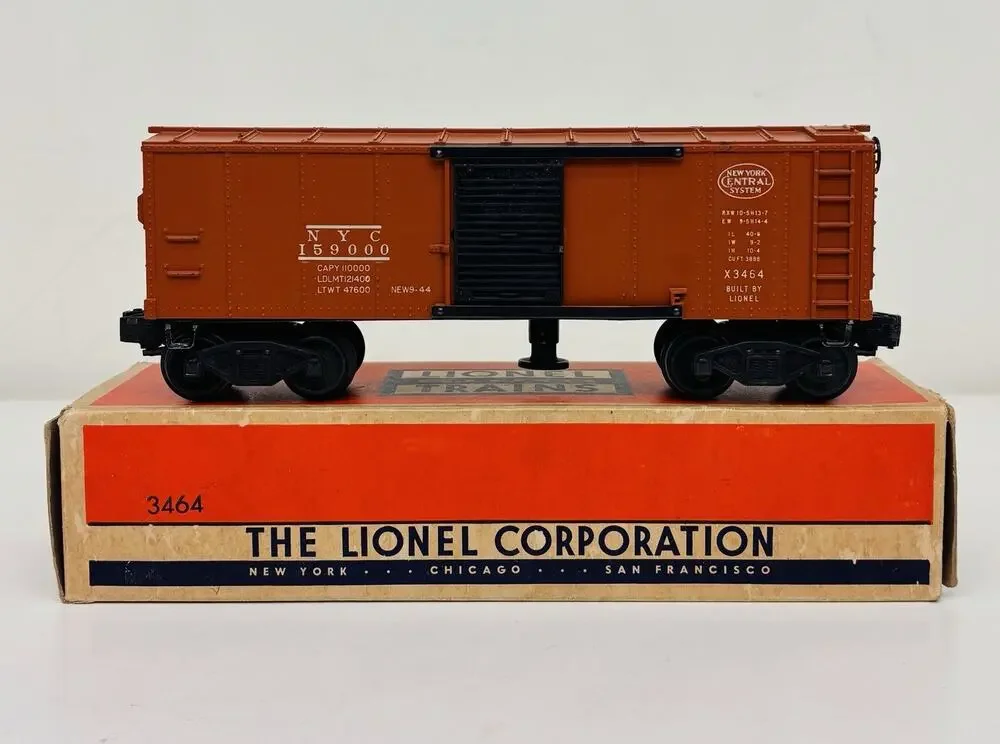 Lionel Postwar New York Central NYC Operating Box Car X3464 w/ Original Box